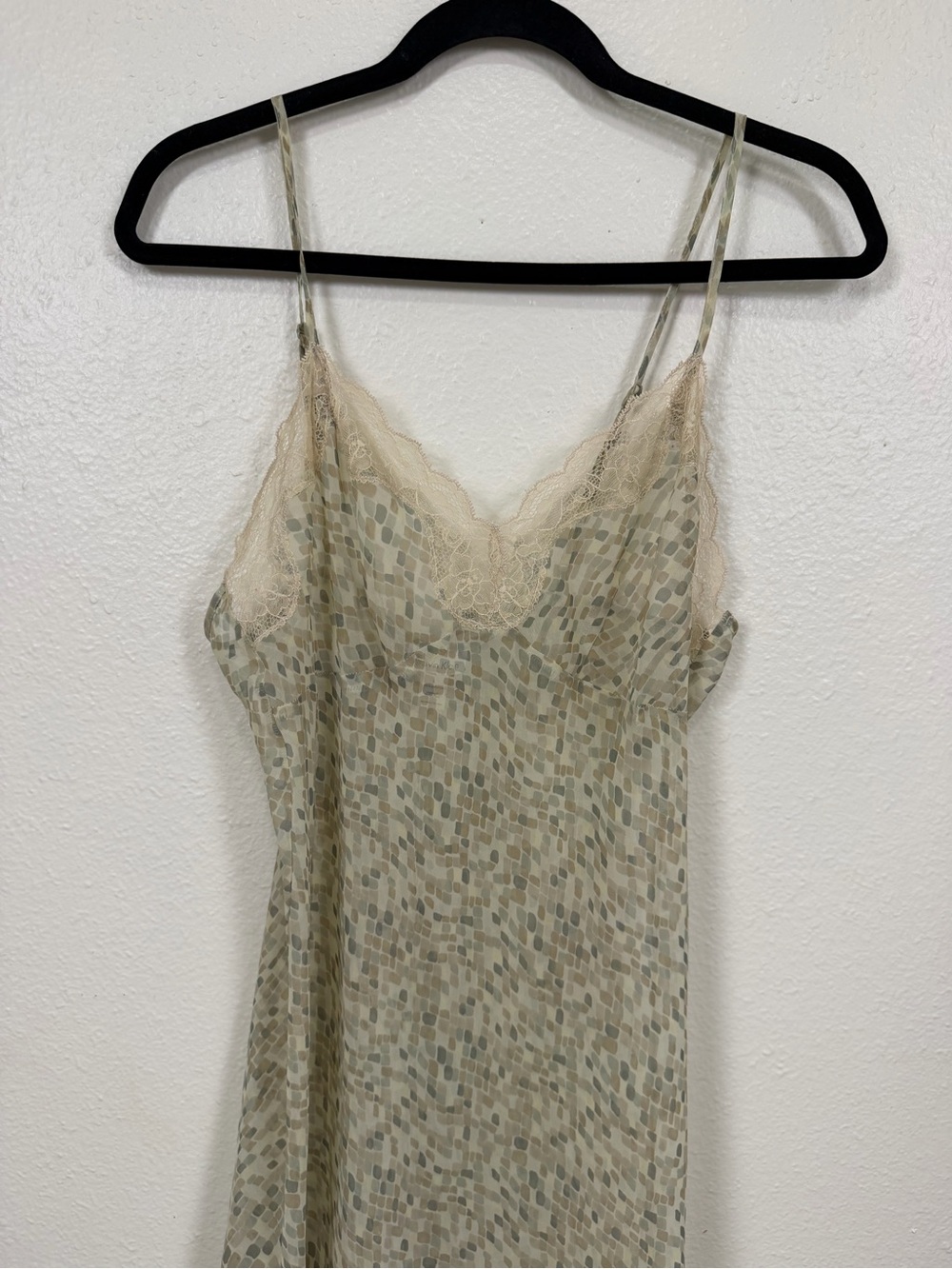 Calvin Klein Lace Trim Bias Slip Dress Y2K Maxi